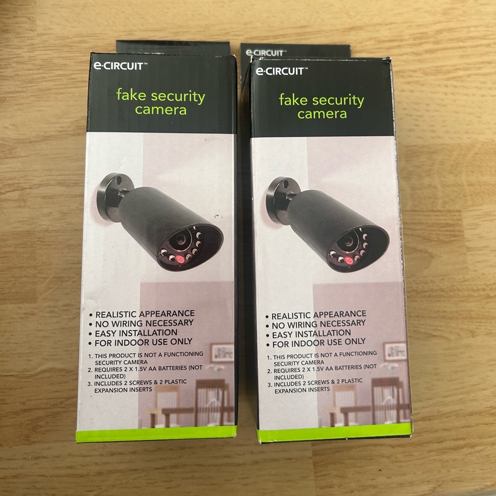 Fake security cámaras